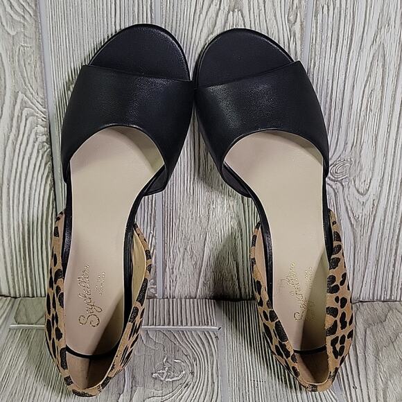 Seychelles Shabby Chic Leopard Heeled Sandals Womens Size 6.5 NEW - Picture 9 of 15